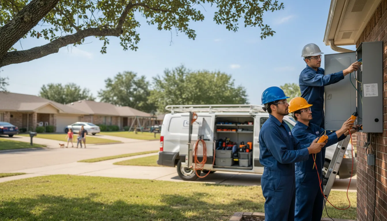 Certified electrician providing emergency electrical services in Mediapolis, IA